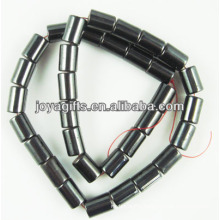 Natural hematite 6*12MM tube loose beads for jewelry